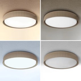 Brilagi - Plafonieră LED dimabilă LUCIA LED/48W/230V diam. 41 cm maro+telecomandă