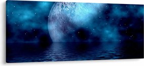 Tablou Luna deasupra mării (120x50 cm)