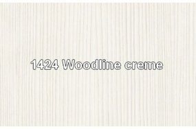 Masa de bucatarie extensibila, PAL melaminat, woodline crem, 130-175x80 cm, TIFFY-OTILIA 15