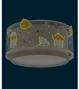 Plafonieră pentru copii BABY CHICK 2xE27/15W/230V Dalber 76876