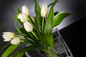 Aranjament floral mediu design LUX SQUARE TULIP