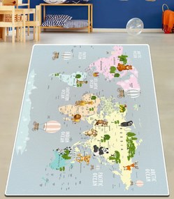 Covor pentru copii Map Oceanum Multicolor 100X160 cm