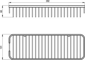 Round Coș pentru duș Finisaj: Auriu periat ADR_R551