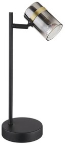 Veioza, lampa de masa design industrial Trabby negru