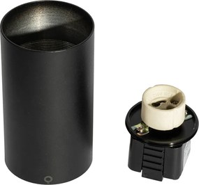 Spotlight modern negru pentru sistem de șină monofazat GU10 50mm - Iconic Ruby Honey