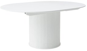 Masă de dining rotundă extensibilă cu blat suplimentar ø 120 cm Nola – Unique Furniture