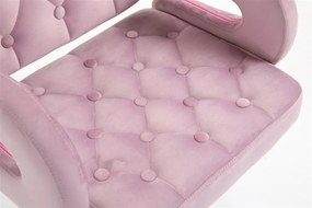 HR8403W Scaun Catifea Mov Bază Neagra