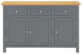 288636 vidaXL Servantă, 110x33,5x70 cm, lemn masiv de stejar