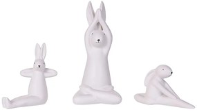 Figurină decorativă 3 ks Brizy (alb). 1078201