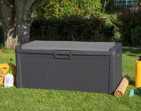SANTORINI PLUS cutie depozitare plastic gradina 550 L - grafit