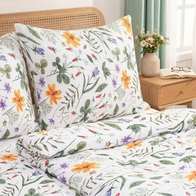 Lenjerie de pat din crep 4Home Wildflower Bliss, 160 x 200 cm, 70 x 80 cm