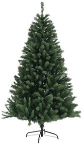 HOMCOM Brad de Crăciun, Brad de Crăciun Artificial cu 1000 Crengi din Oțel și Plastic, Ø110 x180 cm, Verde | Aosom Romania