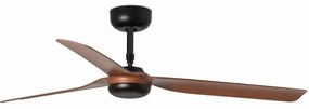 Ventilator de tavan cu telecomanda PUNT M negru/nuc
