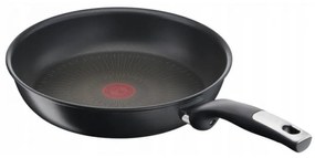 Tigaie Tefal G2550472, 24 cm, Strat titan, Thermo-Spot, Inductie, Fara PFOA, Negru