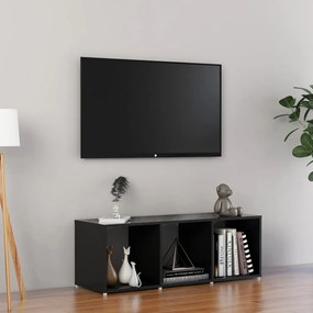 Comoda TV, negru extralucios, 107x35x37 cm, PAL 1, negru foarte lucios, 107 x 35 x 37 cm