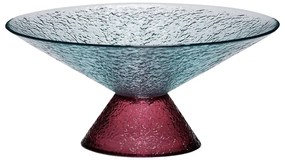 Bol roșu/albastru pentru fructe din sticlă ø 25 cm Bonbon – Hübsch