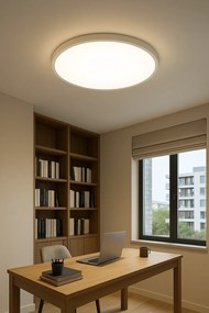Plafoniera LED IP44 60W Ultra Slim Grosime 2.1cm D40cm 6500K 4000lm DMDS01-500MM-60W Alb