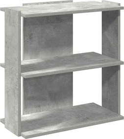 vidaXL Bibliotecă cu 3 niveluri gri beton 60x30x60 cm lemn