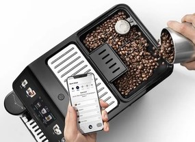 Espressor automat DeLonghi Eletta Explore ECAM450.65.G, 1450W, 19 bar, 1.8l, Wi-Fi, Touch TFT display, LatteCrema hot/cool, Twin Shot, To-Go, Cafea boabe, Negru/Gri