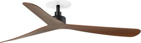 Ventilator tavan incastrabil cu telecomanda ROCKER M negru/nuc