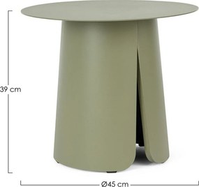 Măsuță de grădină rotundă din aluminiu ø 45 cm Bryan – Bizzotto