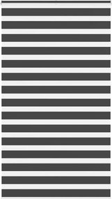 vidaXL Jaluzea tip zebra neagră lățime țesătură 130,9 cm poliester