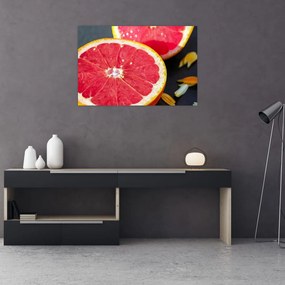 Tablou cu grapefruit tăiat (90x60 cm)