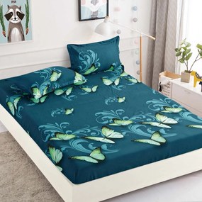 Lenjerie de pat 3 cu elastic 100% bumbac - a741 de la Onesleep
