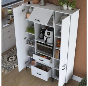 Set dulapuri bucătărie Jenaretta 18 (alb + negru). 1107090