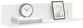 vidaXL Rafturi de perete, 2 buc., alb, 75x16,5x16,5 cm, lemn prelucrat