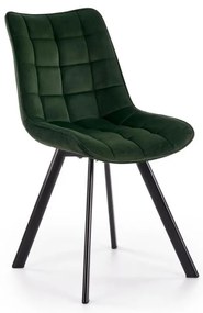 Scaun de dining COMORO, 1 buc., verde închis