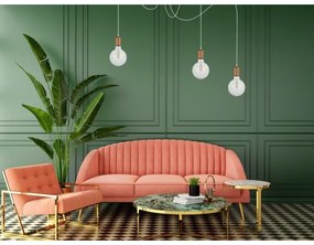 Lustră pe cablu MIROS 3xE27/60W/230V albă/cupru