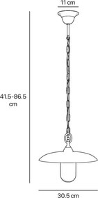 Pendul exterior design industrial Cloe