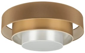Plafonieră LED Duolla LUNETA LED/26W/230V d. 60 cm 4000K maro/auriu