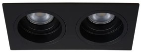 Spot EMBED 2xGU10/50W/230V negru Lucide 22959/02/30