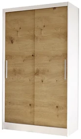 Dulap de haine Coletta I (Alb + Stejar artisan). 1047508