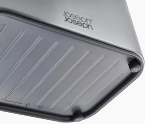 Suport pentru accesorii de spălat argintiu lucios din metal Surface – Joseph Joseph