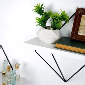 SET 2x raft de perete 14x30 cm alb