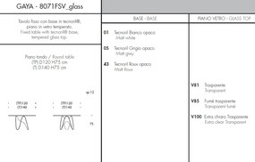 Masa eleganta design avangardist GAYA 120cm