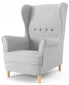 Fotoliu cu design gri deschis in stil scandinav