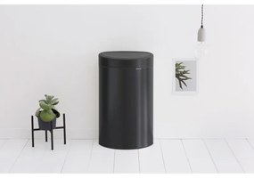 Cos de gunoi Brabantia Touch Bin New 649733, 40 L, Inchidere silentioasa si lina, Spate plat, Negru