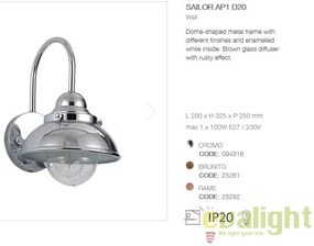 Aplica de perete design INDUSTRIA Style SAILOR AP1 D20 RAME 025292