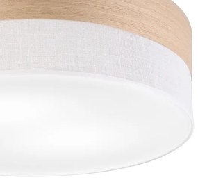 Plafonieră SIRJA WOOD 2xE27/15W/230V d. 45 cm alb/stejar
