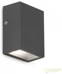 Aplica LED de perete exterior IP44 CANON-2 gri inchis 70566N