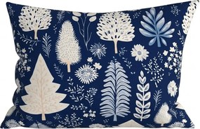 Husa de perna din microfibra INDIGO BLOOM 50x70 cm, albastru