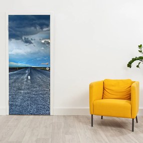 Fototapet pentru ușă - Drum în furtună (95x205cm)
