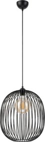 Lampă suspendată pe cablu DESTELLO 1xE27/15W/230V Ø 33 cm negru