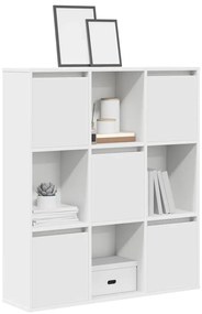 vidaXL Bibliotecă, alb, 89x24x101,5 cm, lemn prelucrat