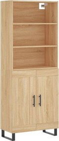 vidaXL Dulap înalt, stejar sonoma, 69,5x34x180 cm, lemn compozit