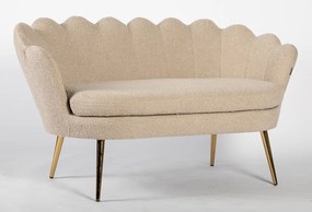 FREY Latte din Boucle cu Spătar cu Picioare Aurii